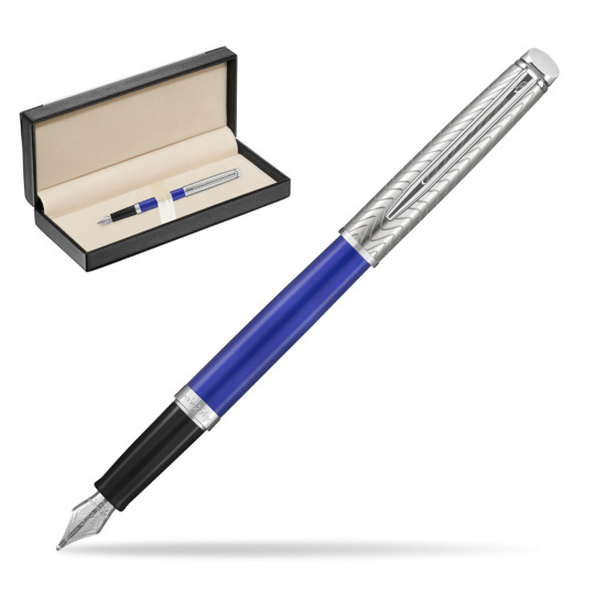 Pióro wieczne Waterman Hémisphère 2018 Deluxe Blue Wave CT w pudełku classic black