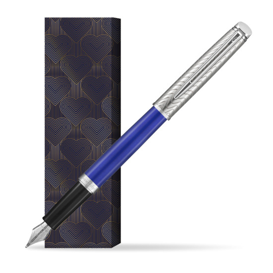 Pióro wieczne Waterman Hémisphère 2018 Deluxe Blue Wave CT w obwolucie Glamour Love