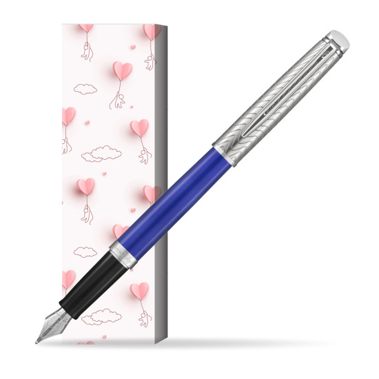 Pióro wieczne Waterman Hémisphère 2018 Deluxe Blue Wave CT w obwolucie Love is in the air