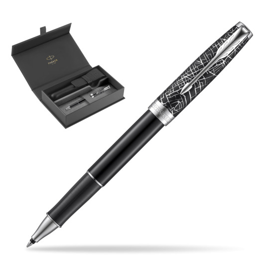 Pióro kulkowe Parker Sonnet Black Ct 18 K (Metro) w oryginalnym pudełku Parker, zamykane etui