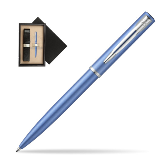 Długopis Waterman Allure niebieski CT w pudełku drewnianym Czerń Single Ecru