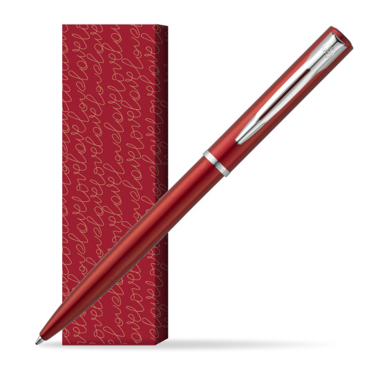 Długopis Waterman Allure czerwony CT w obwolucie True Love