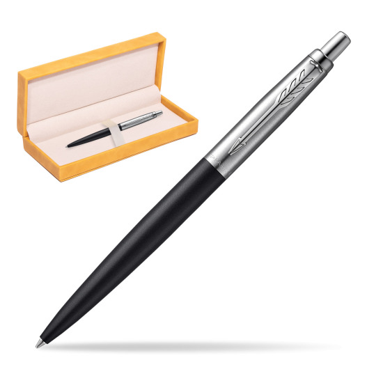 Długopis Parker JOTTER XL RICHMOND MATTE BLACK w żółtym pudełku zamszowym