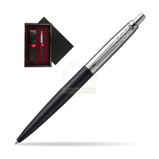 Długopis Parker JOTTER XL RICHMOND MATTE BLACK w pudełku drewnianym Czerń Single Bordo