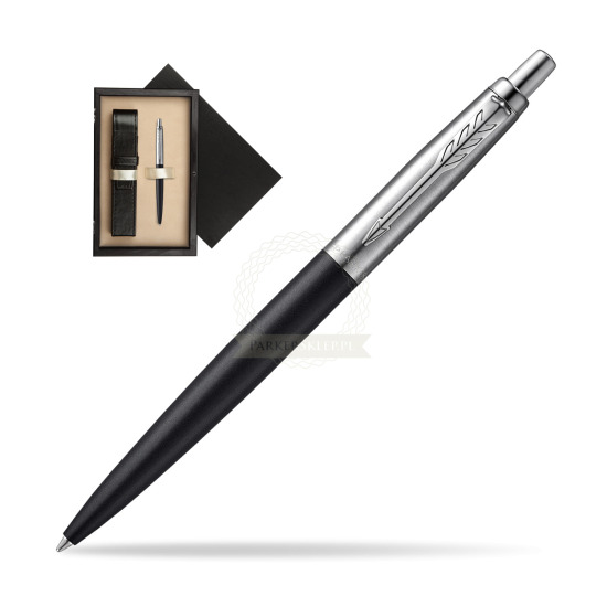 Długopis Parker JOTTER XL RICHMOND MATTE BLACK w pudełku drewnianym Czerń Single Ecru