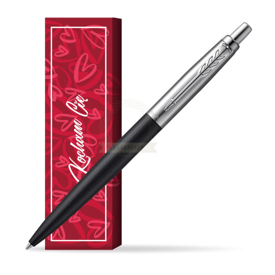 Długopis Parker JOTTER XL RICHMOND MATTE BLACK w obwolucie Kocham Cię