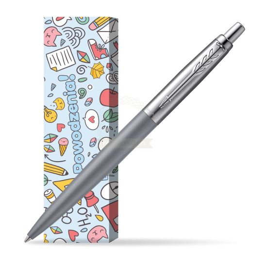 Długopis Parker JOTTER XL ALEXANDRA MATTE GREY w obwolucie Powodzenia