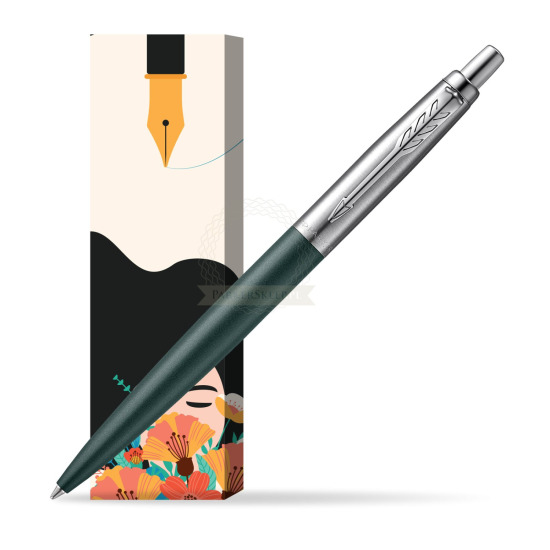Długopis Parker JOTTER XL GREENWICH MATTE GREEN w obwolucie Maki