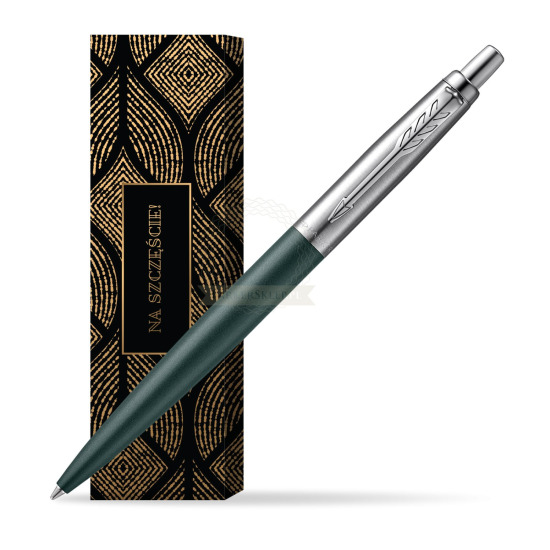 Długopis Parker JOTTER XL GREENWICH MATTE GREEN w obwolucie Szczęśliwy traf