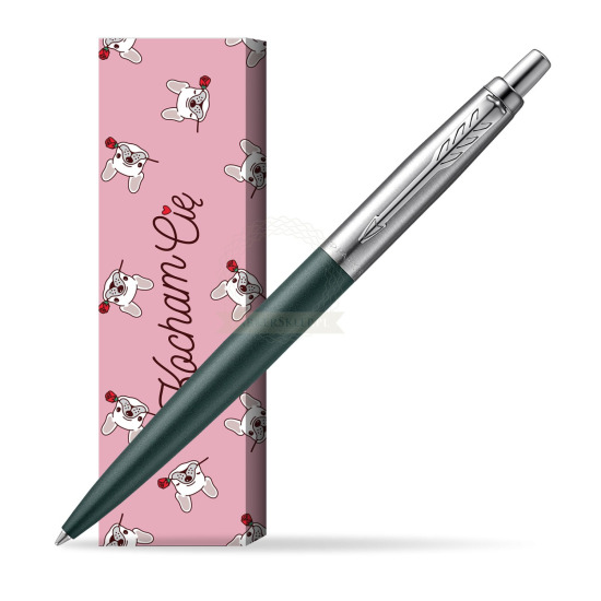 Długopis Parker JOTTER XL GREENWICH MATTE GREEN w obwolucie Sweet Rose