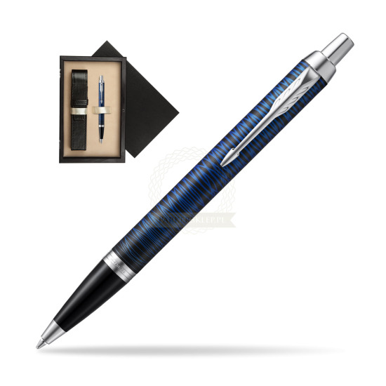 Długopis Parker IM  Blue Origin Edycja Specjalna w pudełku drewnianym Czerń Single Ecru