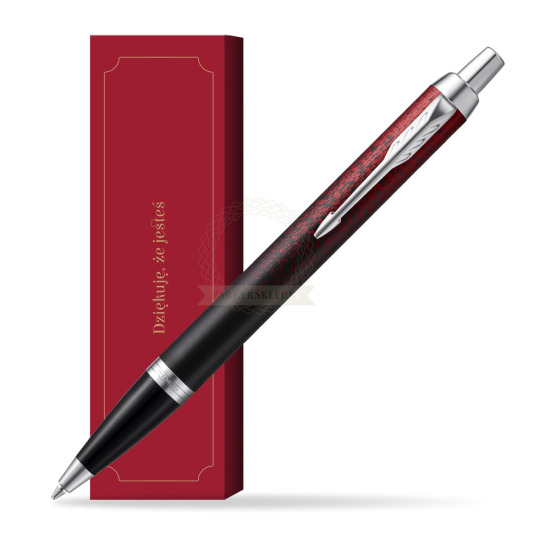 Długopis Parker IM Red Ignite Edycja Specjalna w obwolucie Dziękuję, że jesteś