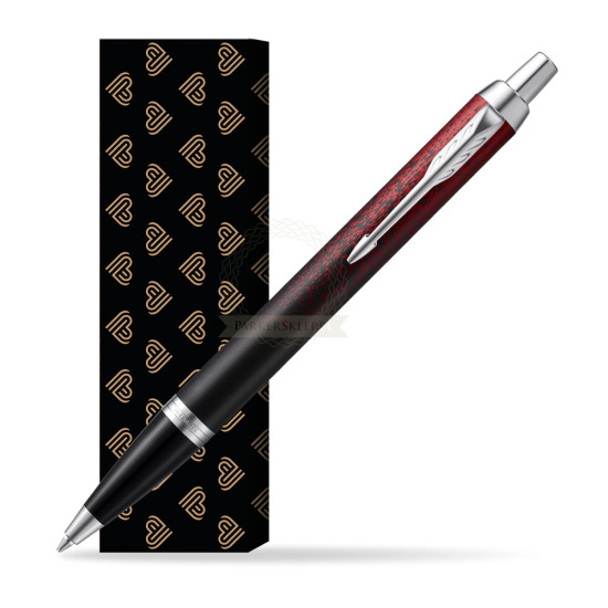 Długopis Parker IM Red Ignite Edycja Specjalna w obwolucie Złote Serca