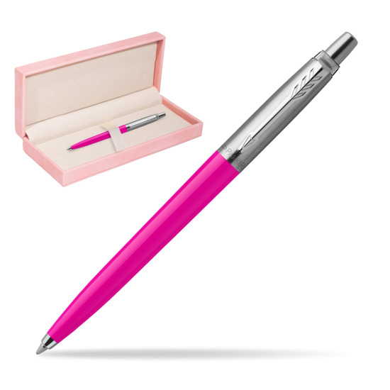 Długopis Parker Jotter Originals Magenta w różowym pudełku zamszowym