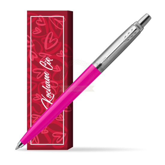 Długopis Parker Jotter Originals Magenta w obwolucie Kocham Cię