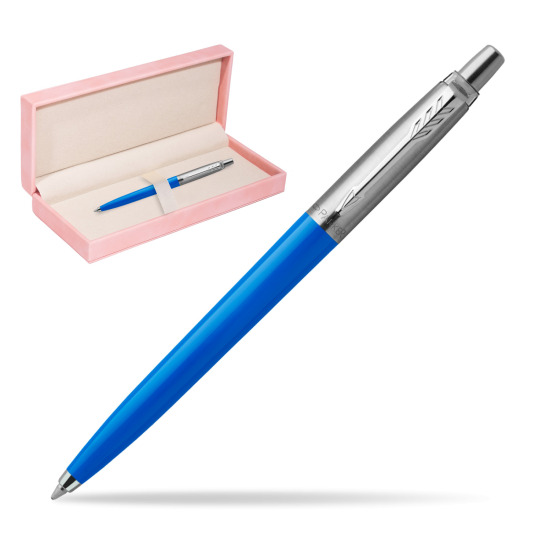 Długopis Parker Jotter Originals Niebieski w różowym pudełku zamszowym
