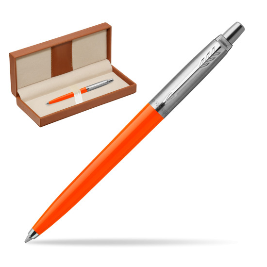 Długopis Parker Jotter Originals Orange w pudełku classic brown