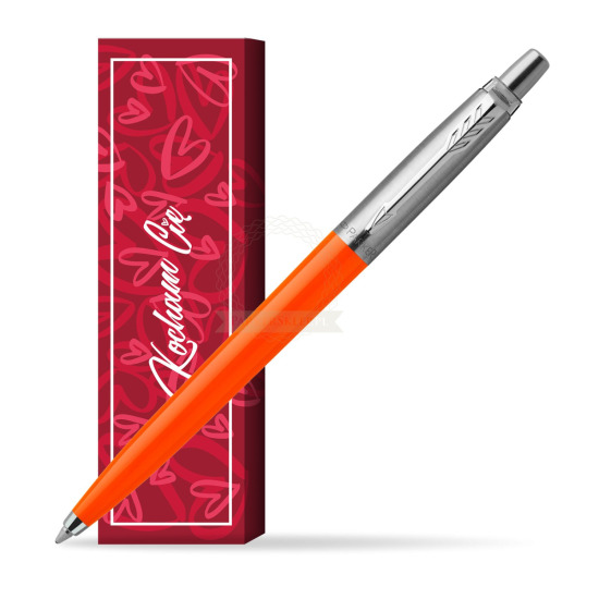 Długopis Parker Jotter Originals Orange w obwolucie Kocham Cię