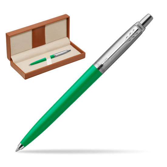 Długopis Parker Jotter Originals Zielony w pudełku classic brown