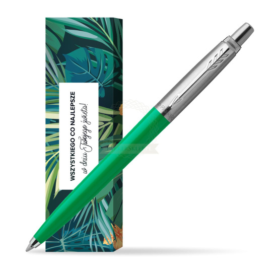 Długopis Parker Jotter Originals Zielony w obwolucie Twoje święto