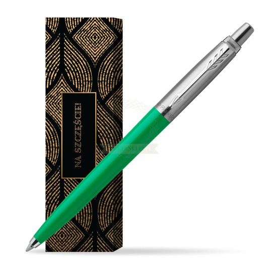 Długopis Parker Jotter Originals Zielony w obwolucie Szczęśliwy traf
