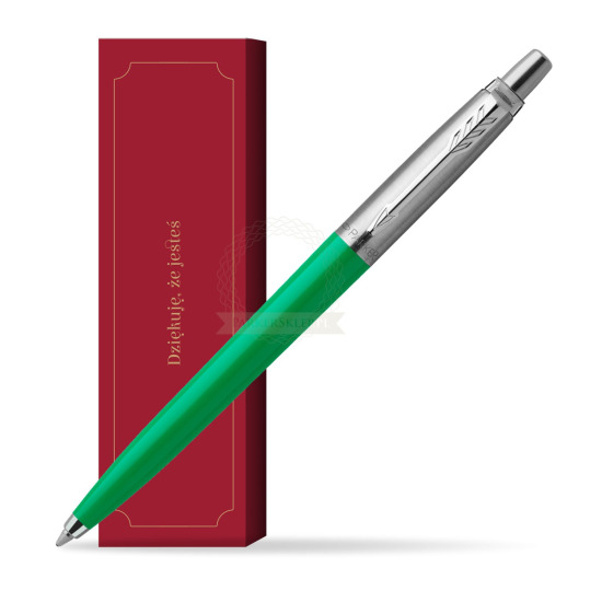Długopis Parker Jotter Originals Zielony w obwolucie Dziękuję, że jesteś