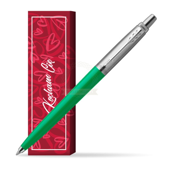 Długopis Parker Jotter Originals Zielony w obwolucie Kocham Cię
