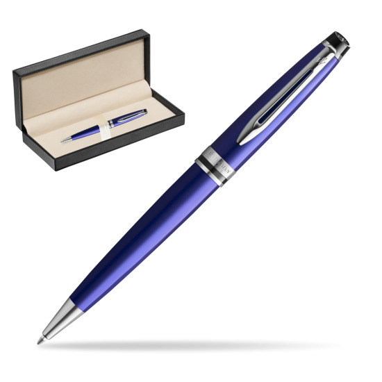 Długopis Waterman Expert Ciemnoniebieski w pudełku classic pure black