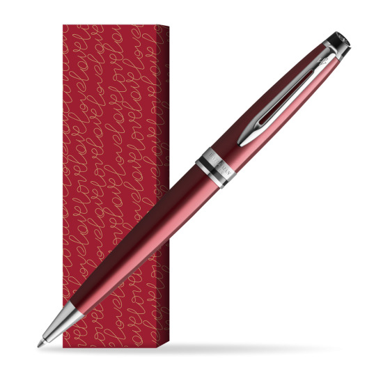 Długopis Waterman Expert Ciemnoczerwony w obwolucie True Love