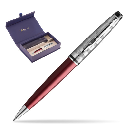 Długopis Waterman Expert DeLuxe Ciemnoczerwony w oryginalnym pudełku Waterman, wsuwane etui