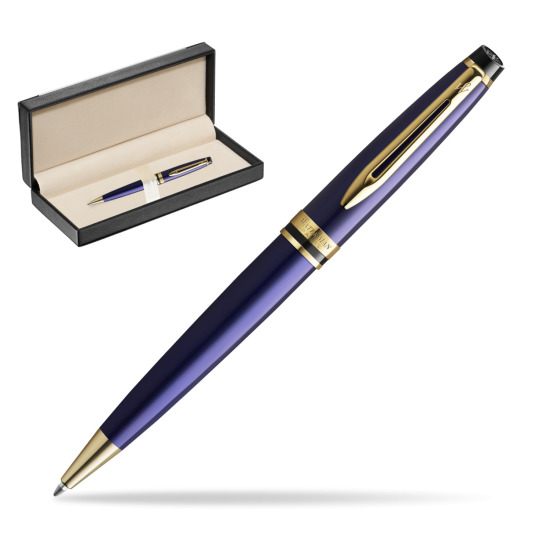 Długopis Waterman Expert Granatowy GT w pudełku classic black