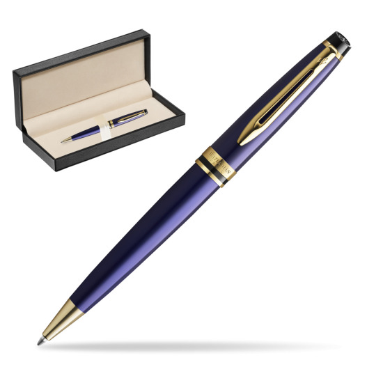 Długopis Waterman Expert Granatowy GT w pudełku classic pure black
