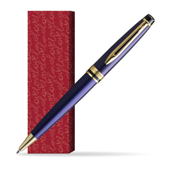 Długopis Waterman Expert Granatowy GT w obwolucie True Love