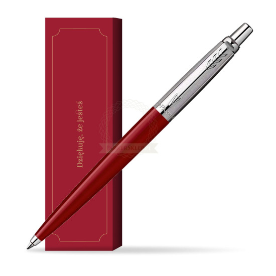 Długopis Parker Jotter Original Czerwony w obwolucie Dziękuję, że jesteś