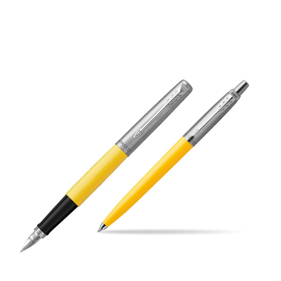 Zestaw Prezentowy Parker Pióro Wieczne + Długopis Jotter Originals Żółty