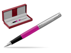 Pióro Wieczne Parker Jotter Originals Magenta w czerwonym pudełku skórzanym