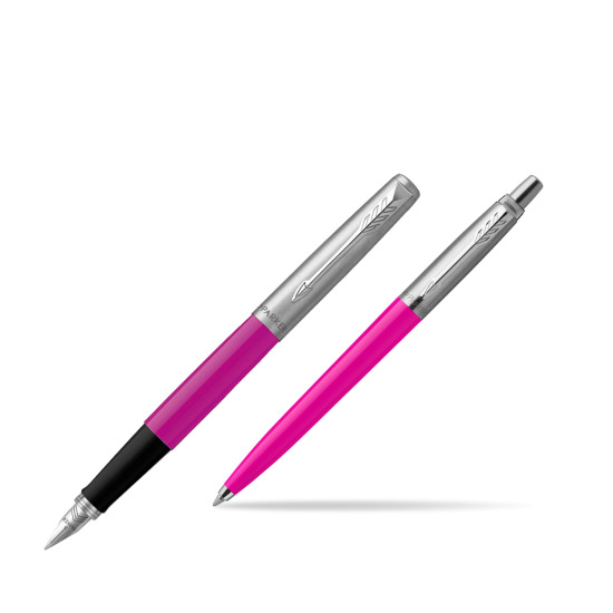 Zestaw Prezentowy Parker Pióro Wieczne + Długopis Jotter Originals Magenta