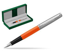 Pióro Wieczne Parker Jotter Originals Orange w zielonym pudełku skórzanym