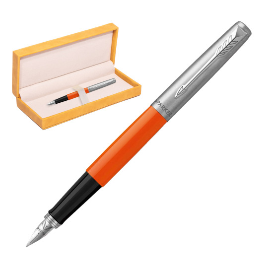 Pióro Wieczne Parker Jotter Originals Orange w żółtym pudełku zamszowym