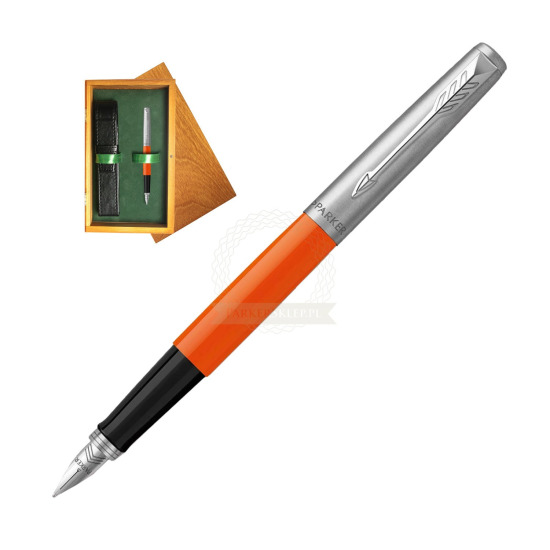 Pióro Wieczne Parker Jotter Originals Orange w pudełku drewnianym Honey Single Zieleń