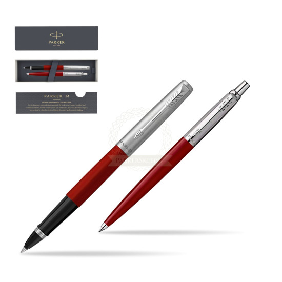 Zestaw Prezentowy Parker Pióro Kulkowe + Długopis Jotter Originals Czerwony 