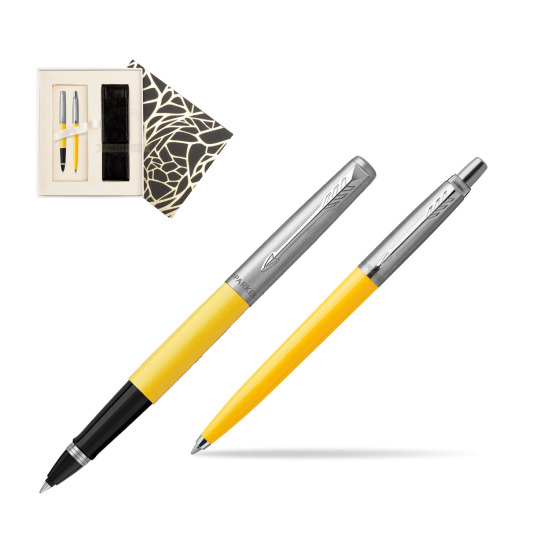 Zestaw Prezentowy Parker Pióro Kulkowe + Długopis Jotter Originals Żółty w pudełku Jubileusz