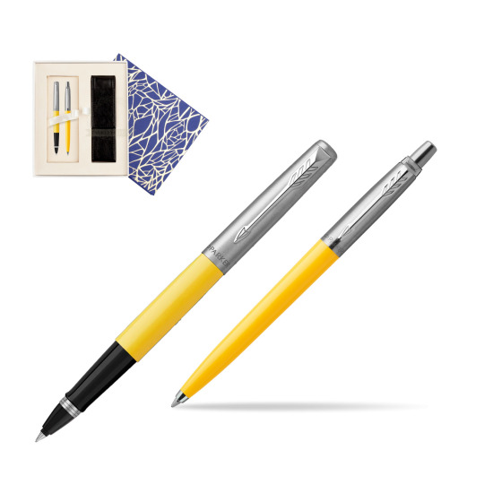 Zestaw Prezentowy Parker Pióro Kulkowe + Długopis Jotter Originals Żółty w pudełku Uniwersalne z etui