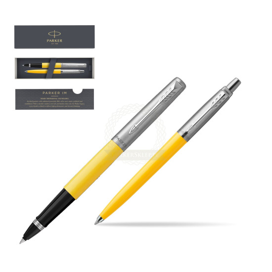 Zestaw Prezentowy Parker Pióro Kulkowe + Długopis Jotter Originals Żółty 