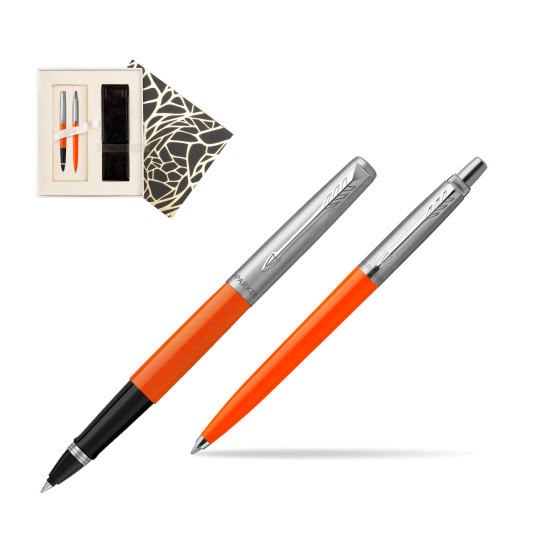 Zestaw Prezentowy Parker Pióro Kulkowe + Długopis Jotter Originals Orange w pudełku Jubileusz