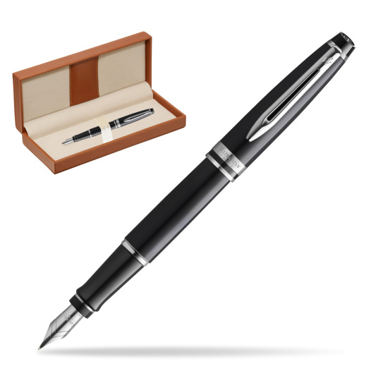 Pióro wieczne Waterman Expert Czarny CT Złota stalówka 18k. w pudełku classic brown