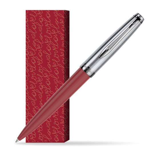 Długopis Waterman Embleme Core Czerwony w obwolucie True Love