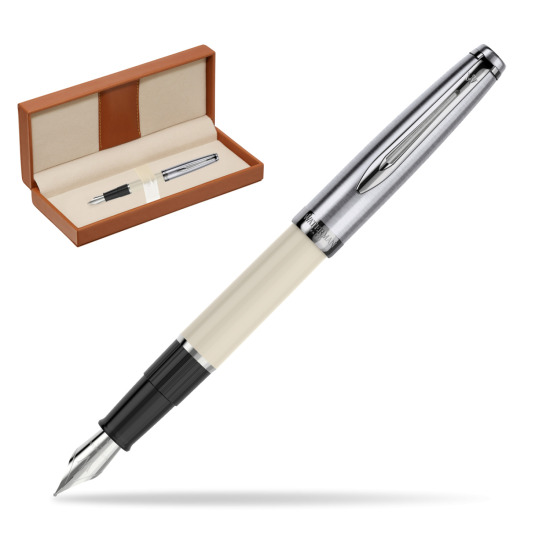 Pióro Wieczne Waterman Embleme Ecru w pudełku classic brown