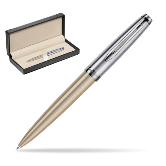 Długopis Waterman Embleme DeLuxe Metaliczny Złoty w pudełku classic black