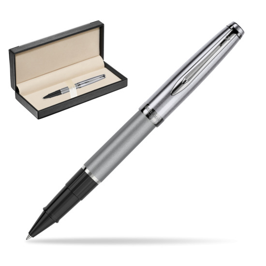 Pióro kulkowe Waterman Embleme DeLuxe Metaliczny Szary w pudełku classic black